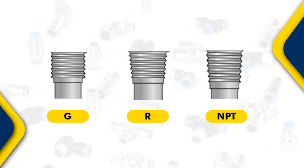 Conexiones cónicas roscas NPT R y G