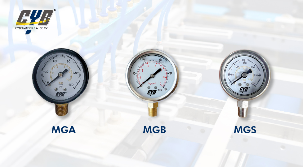 Tipos de manómetros CYB